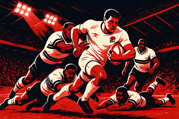 Pollock's Hat-trick Powers England's Rugby Revival