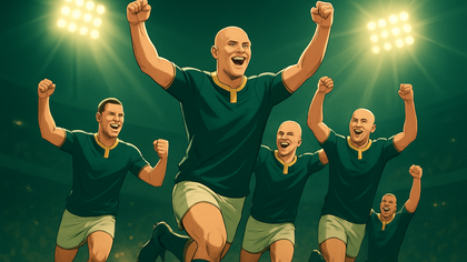 Rassie, Daan Debut Bald Looks After Bet Win