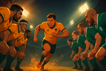 Wallabies Rookie Ignites Debut with Fierce Clash